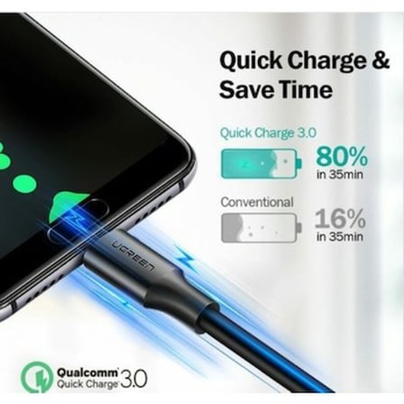 1 m Uzunluğunda USB-C - USB-A Hızlı Şarj Kablosu