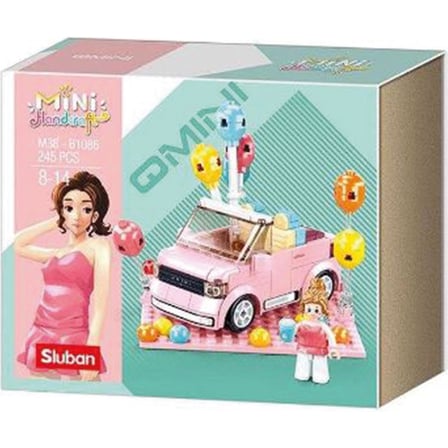 Pembe Renkli Mini Parti Aracı Seti