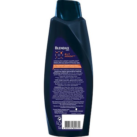 Dökülmeye karşı etkili, kafein özlü şampuan, 500 ml