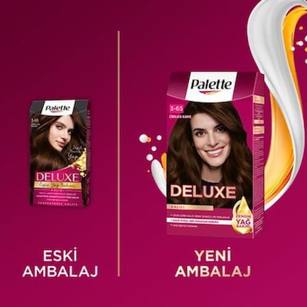 Kalıcı Çikolata Kahve Saç Rengi Saç Boyası, 3-65 Numaralı