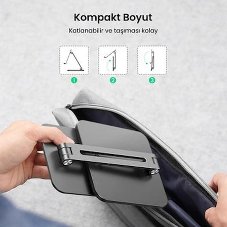 UGREEN Ayarlanabilir Metal Tablet Tutucu Standı, Uzay Grisi -