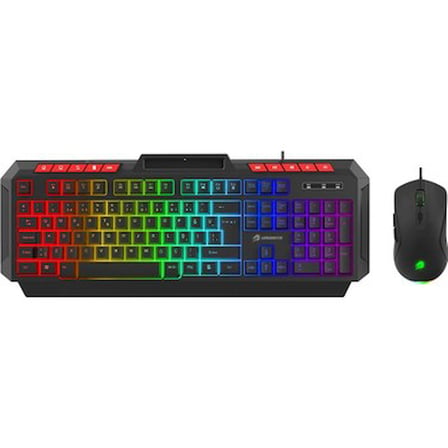 Gamebooster Knight KM-11B Rainbow Aydınlatmalı Kablolu Oyuncu Klavye & Rgb Mouse Set -