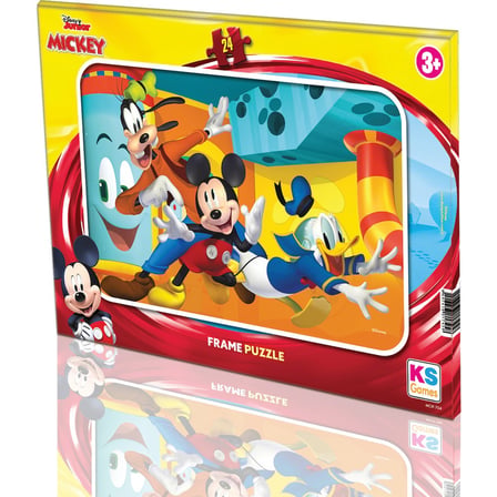 24 Parça Mickey Frame Puzzle ile Eğlenceli Oyun