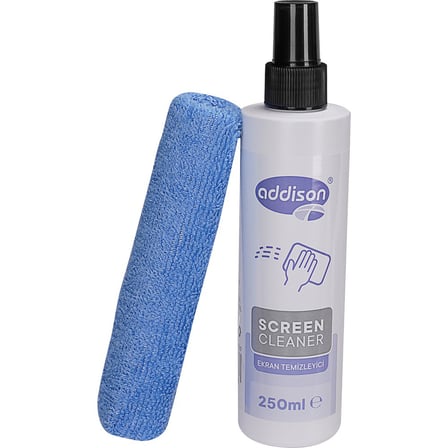 250ML Ekran Temizleyici Sprey ve Mikrofiber Bez Seti