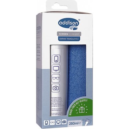 250ML Ekran Temizleyici Sprey ve Mikrofiber Bez Seti