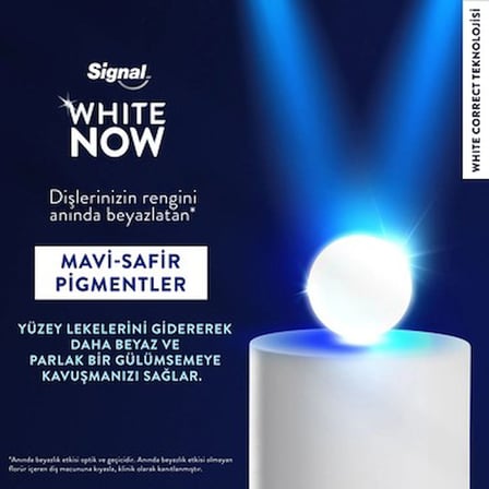 Signal White Now Diş Macunu Lekesiz Beyazlık Etkili Leke Giderme 75