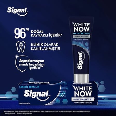 Signal White Now Diş Macunu Lekesiz Beyazlık Etkili Leke Giderme 75