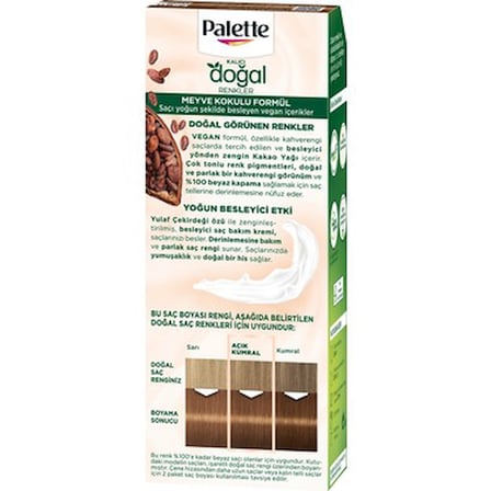 Kalıcı Doğal Renkler 7-60 Fındık Kahve Saç Boyası, Goji Berry Özlü