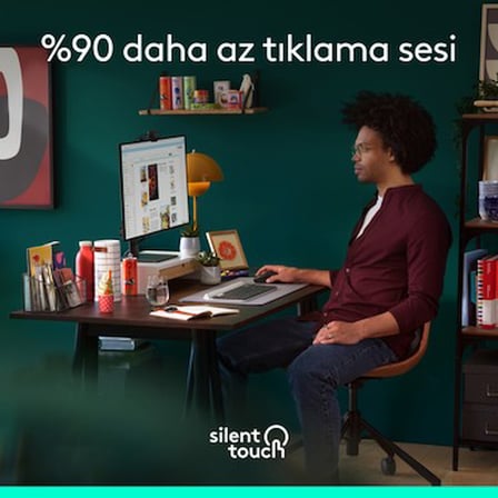 Sağ El İçin Sessiz Kablosuz Mouse - Orta Boy