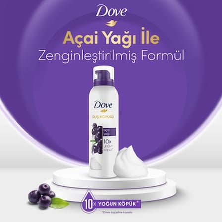 Ferahlatan Duş Köpüğü 200ml, Açai Yağı ile Zenginleştirilmiş