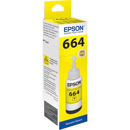 Epson T6644 L100/L200 Sarı Kartuş 70ml Orijinal Net ve Canlı Renkler ile Ofis ve Ev