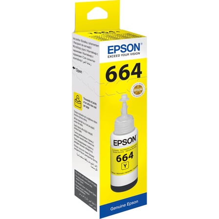 Epson T6644 L100/L200 Sarı Kartuş 70ml Orijinal Net ve Canlı Renkler ile Ofis ve Ev
