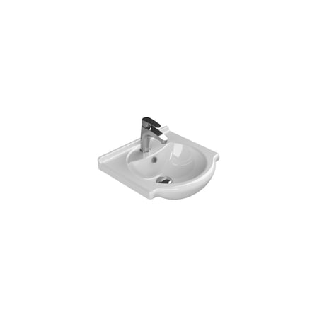 55 cm Etajerli Turkuaz Seramik Lavabo