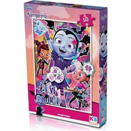 Vampirina Temalı 50 Parça Eğlenceli Puzzle