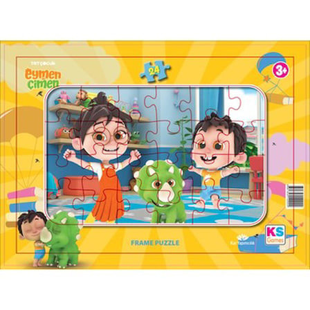 Eymen ile Çimen Temalı 24 Parça Puzzle