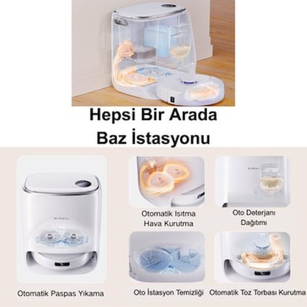 Narwal Freo X Ultra Akıllı Robot Süpürge Beyaz,8.200PA Emiş