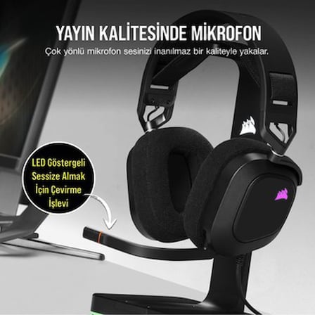 Kablolu Oyuncu Kulaklığı, RGB Aydınlatma ve Yüksek Ses Kalitesi