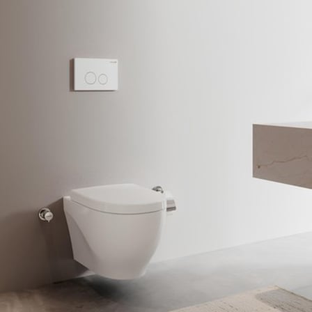 Kanalsız Asma Klozet ile Minimalist Banyo Tasarımı