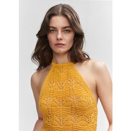 Mango Halter Yaka Tığ İşi