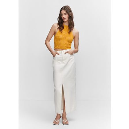 Mango Halter Yaka Tığ İşi
