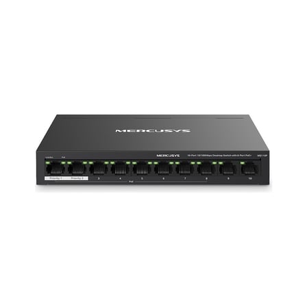 10-Port 10/100Mbps Masaüstü Switch, Hızlı Veri İletimi