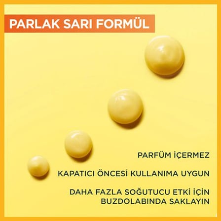Garnier C Vitamini Parlak Aydınlatıcı Göz Kremi 15ml, (4% Niasinamid, Kafein, Vitamin C, Muz