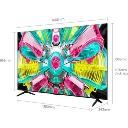 iFFALCON 75U75A 75'' 190 Ekran Uydu Alıcılı 4K Ultra HD Google QLED