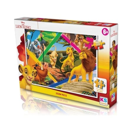 Lion King Temalı 200 Parça Puzzle, Eğlenceli Aile Oyunu