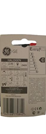 42W G9 Halopin Halogen Ampul 2li Paket General 220-240V