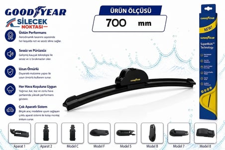 GOODYEAR ÖN SİLECEK 700MM 8 APARATLI