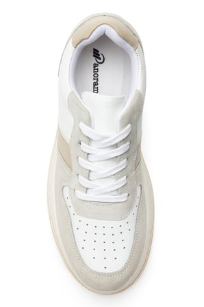 Deri ve Süet Detaylı Kadın Günlük Sneaker 