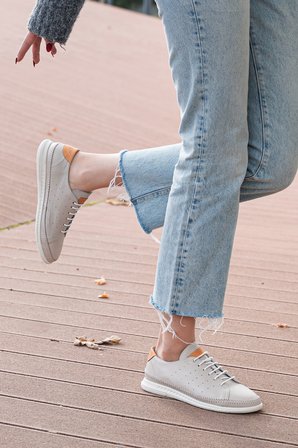 Comfort İçi Dışı Deri Kadın Sneaker