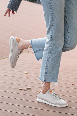 Comfort İçi Dışı Deri Kadın Sneaker