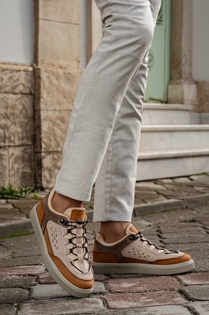 Hakiki Deri Nubuk Erkek Sneaker