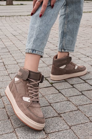Süet Deri Kadın Sneaker
