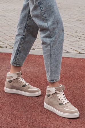 Süet Deri Kadın Sneaker