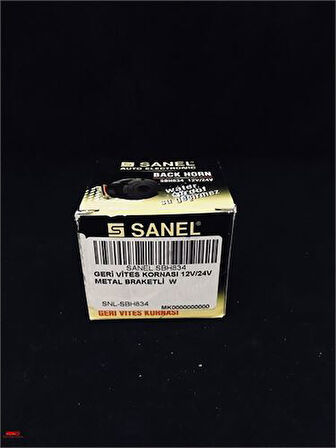 Sanel SBH834 Geri Vites Kornası 12V 24V Metal Braketli 