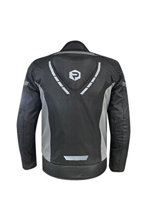 Motosiklet Montu Kısa 4 Mevsim Hörgüçlü Full Korumalı Maxdura Güçlendirilmiş Kumaş Motor Mont Siyah