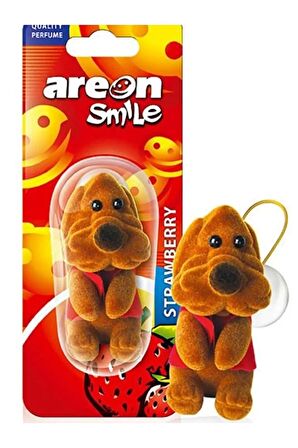 SMILE DEKORATİF ÇİLEKLİ  ARAÇ KOKUSU (KÖPEK)