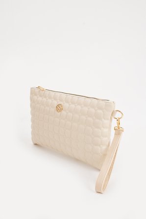 Kadın Suni Deri Siyah Mozaik Desen Çapraz Ve El Askılı Portföy Clutch