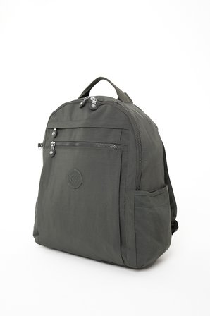 Sanmorris Unisex Suya Dayanıklı Krinkıl Kumaş Çok Gözlü Laptop Okul ve Sırt Çantası 3059