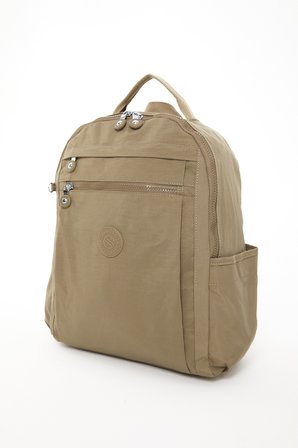 Sanmorris Unisex Suya Dayanıklı Krinkıl Kumaş Çok Gözlü Laptop Okul ve Sırt Çantası 3059