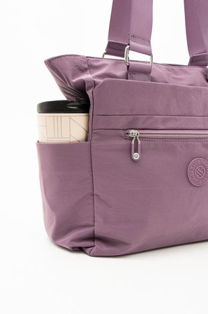 Sanmorris Unisex Suya Dayanıklı Krinkıl Kumaş Çok Gözlü Çapraz Okul, Seyahat ve Omuz Çantası 4003