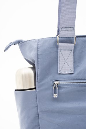 Sanmorris Unisex Suya Dayanıklı Krinkıl Kumaş Çok Gözlü Çapraz Okul, Seyahat ve Omuz Çantası 4003