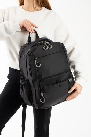 Sanmorris Unisex Çok Bölmeli Suya Dayanıklı Paraşüt Kumaş Laptop Bölmeli Ve Günlük Sırt Çantası