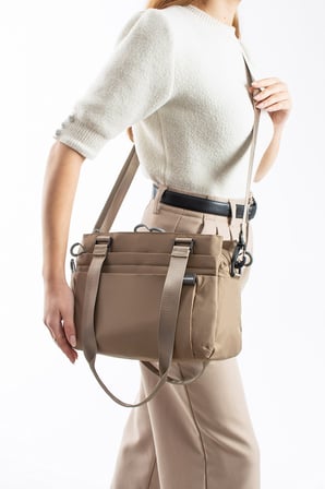 Sanmorris 6 Bölmeli Su Geçirmez Kadın Paraşüt Kumaş Çapraz ve Omuz Çantası Shopper