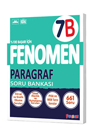 Fenomen Yayınları 7 Sınıf Paragraf B Soru Bankası