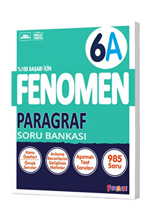 Fenomen Yayınları 6 Sınıf Paragraf A Soru Bankası