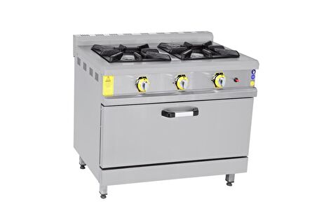 İnoxmaster 2'li Kuzine Fırınlı Ce Belgeli Gaz/lpg 100x60x85 Cm