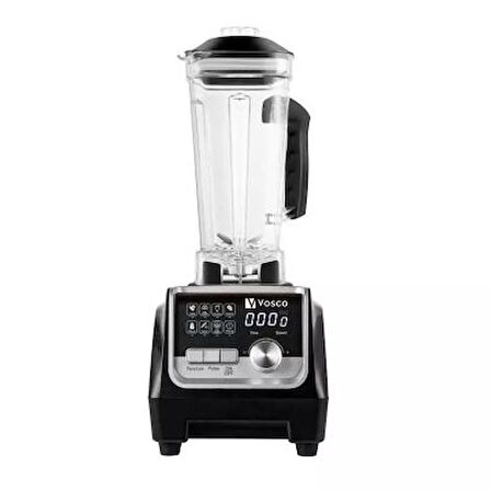 Vosco Bar Blender Pro Dijital Buz Kırıcılı 2 L, 2200 W, Siyah